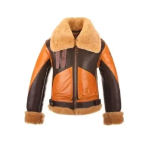 Raf B3 Aviator Brown Shearling Jacket