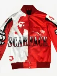 Scarface Satin Orange Varsity Jacket