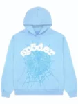 Sp5der Sky Blue Hoodie