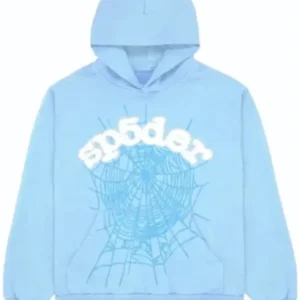 Sp5der Sky Blue Hoodie