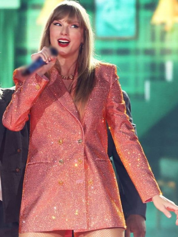 Taylor Swift The Eras Tour Paris Orange Sequin Blazer