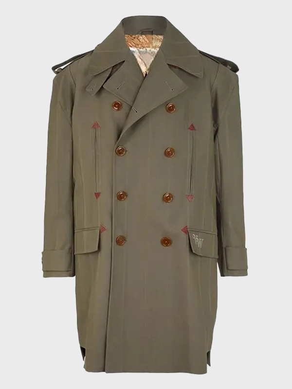 Taylor Swift Striped Dinner Night Trench Coat