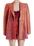 Taylor Swift The Eras Tour Paris Orange Sequin Blazer