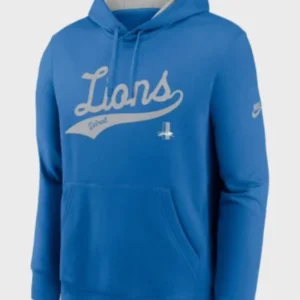 Detroit Lions Nike Rewind Club Logo Hoodie