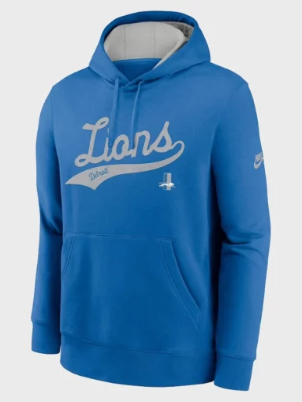 Detroit Lions Nike Rewind Club Logo Hoodie