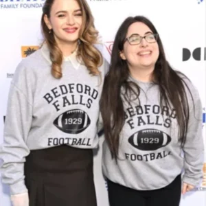 JoeyKing 1929 Bedford Falls Football Grey Sweatshirt