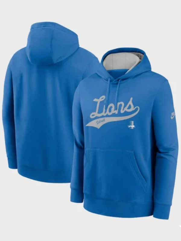 Detroit Lions Nike Rewind Club Logo Hoodie