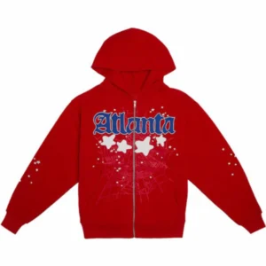 Sp5der Atlanta Red Hoodie