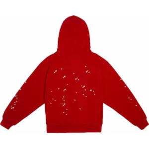 Sp5der Atlanta Zip Up Hoodie Red